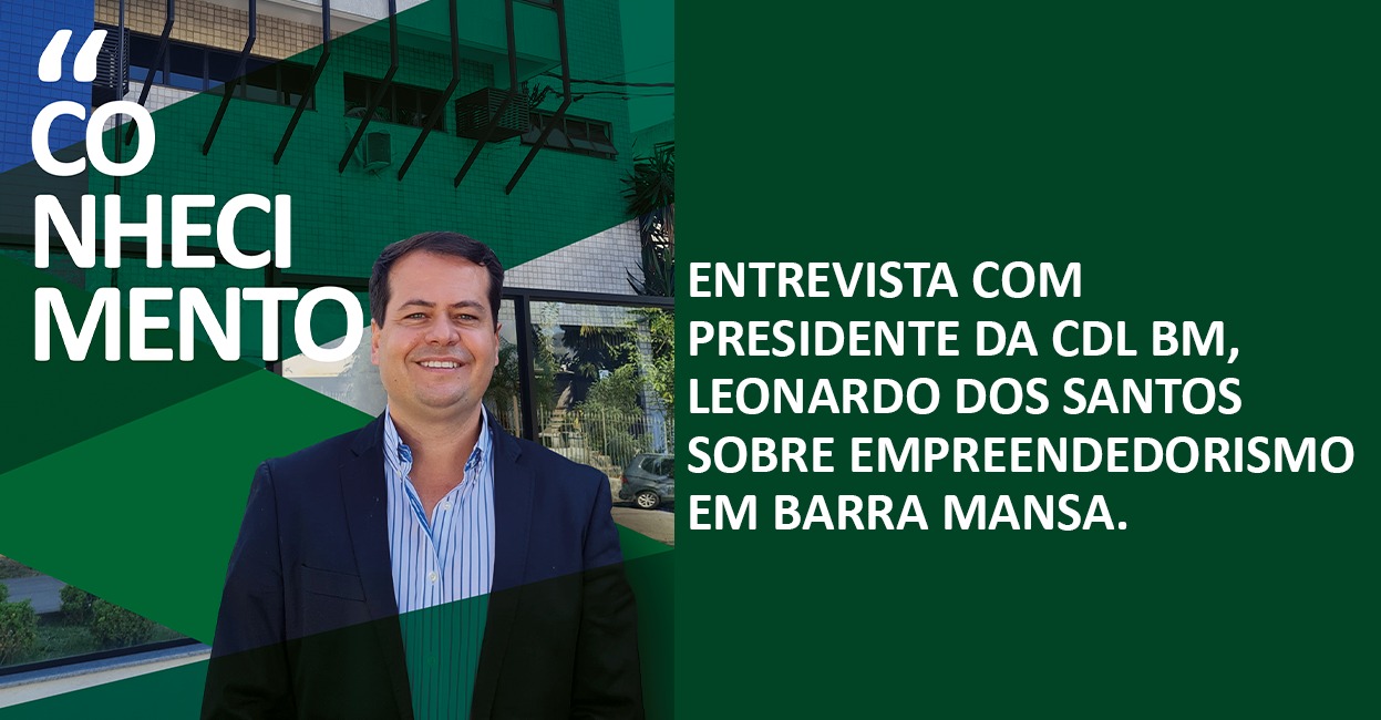 Foto - Presidente da CDL BM, Leonardo dos Santos, fala sobre Empreendedorismo em Barra Mansa