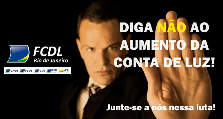 Foto - Campanha conta o aumento abusivo da energia elétrica.