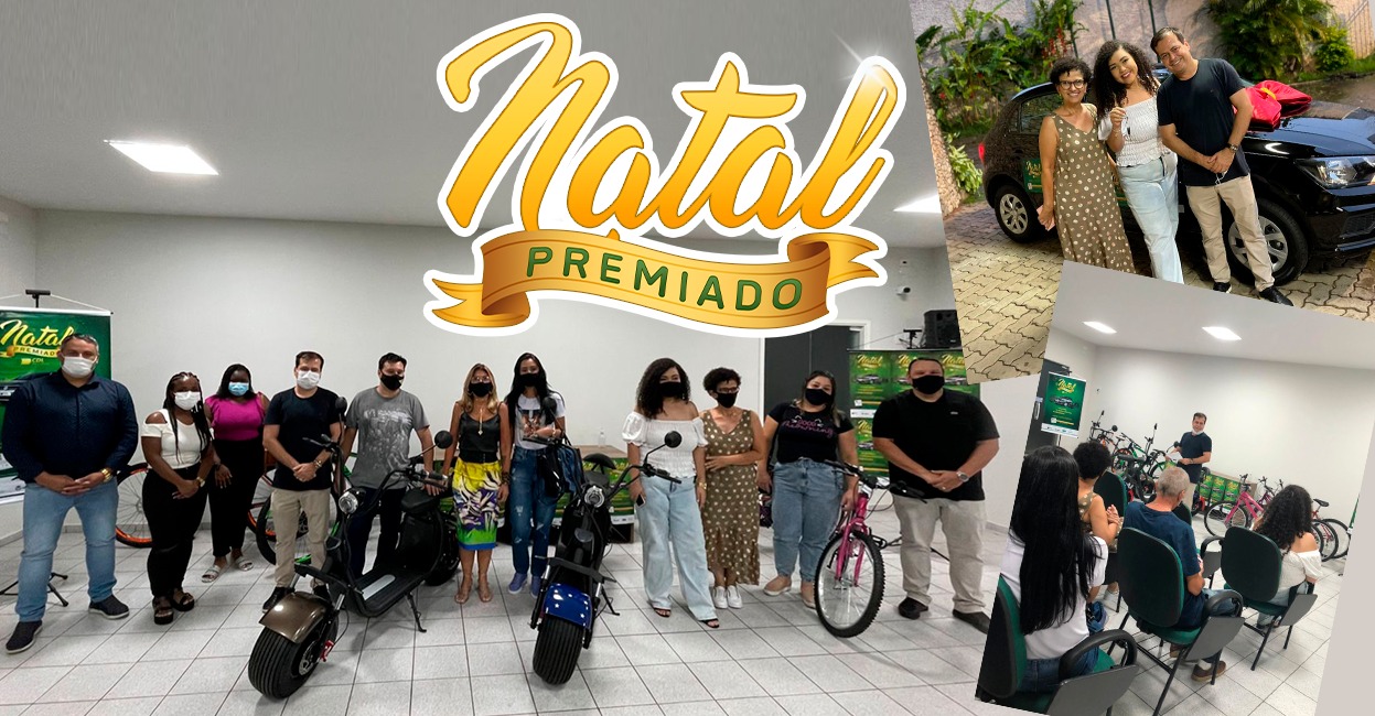 Foto - Ganhadores do Natal Premiado recebem seus prêmios na sede da CDL Barra Mansa