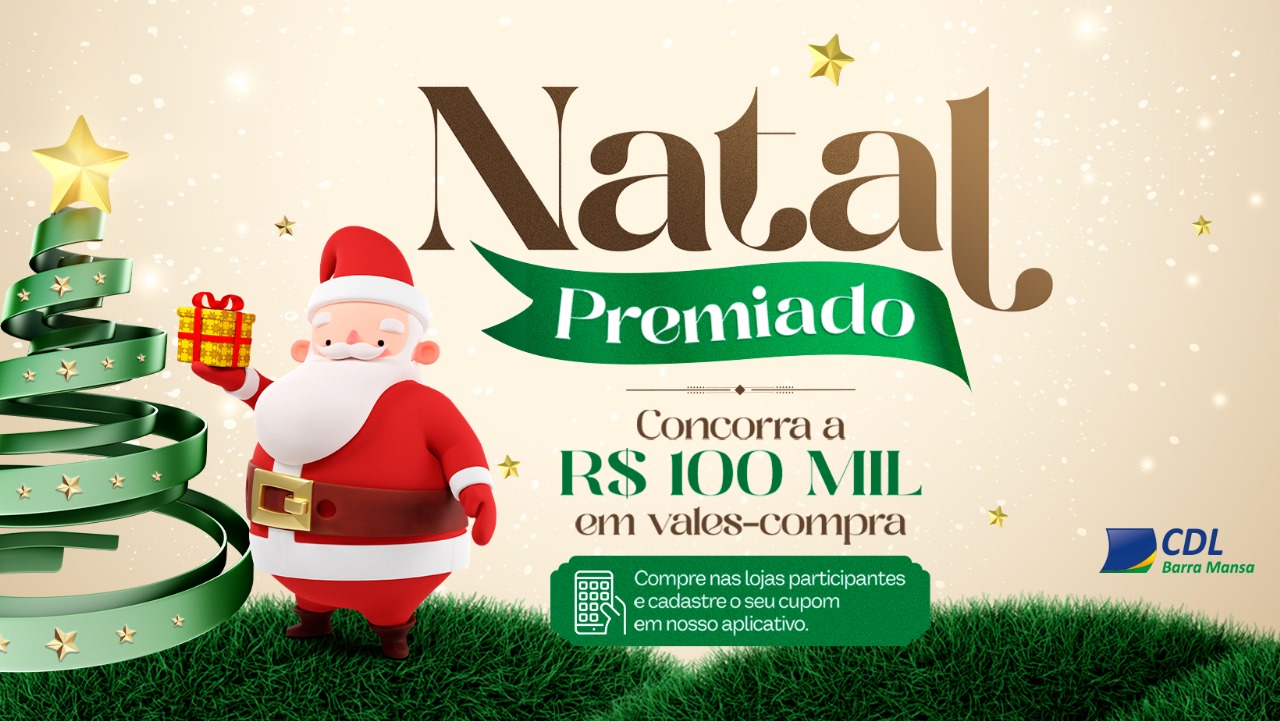 Foto - Vem aí mais uma edição da Campanha de Natal da CDL BM. Prepare-se para concorrer a incríveis vales-compra!