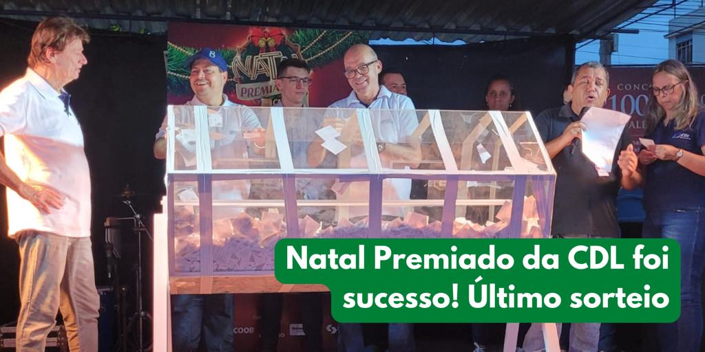 Foto - Natal Premiado: CDL Barra Mansa realiza último sorteio e encerra campanha de sucesso no comércio