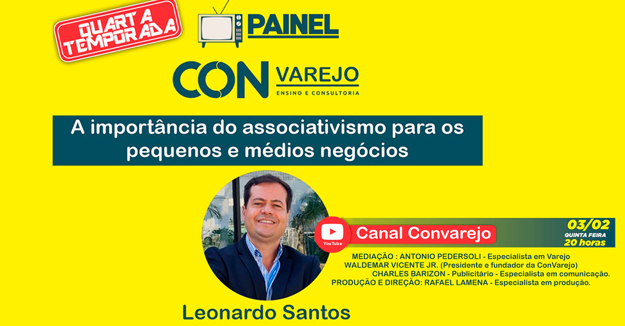 Foto - Presidente da CDL Barra Mansa participa de LIVE empresarial no Painel Convarejo