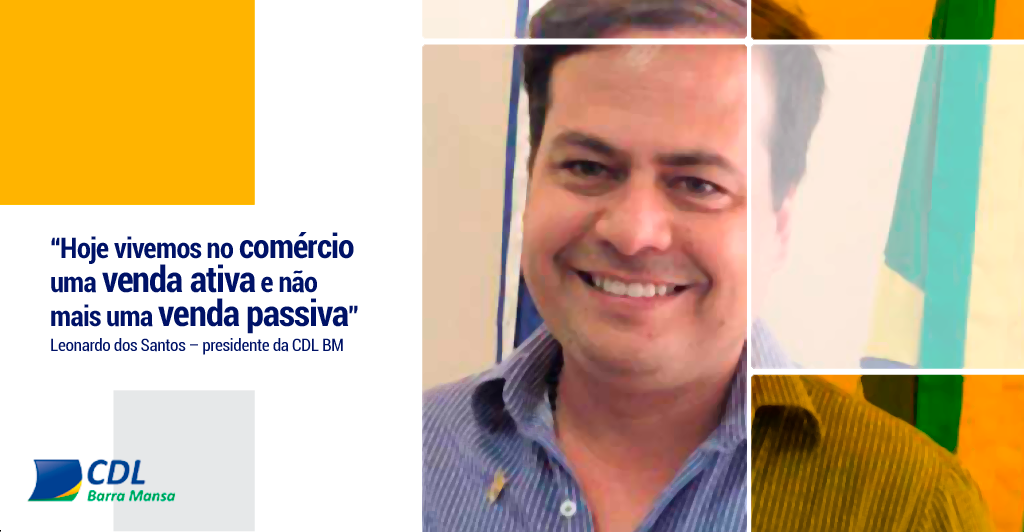 Foto - Presidente da CDL de Barra Mansa, o empresário Leonardo dos Santos, fala sobre a nova forma de se vender