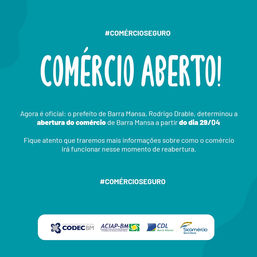 Foto - Novo Decreto do prefeito Rodrigo Drable sobre funcionamento do comércio