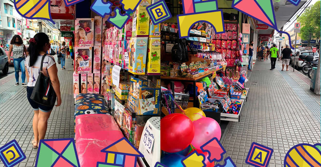 Foto - O Dia das Crianças chegando e, com ele, a expectativa de boas vendas no comércio de Barra Mansa