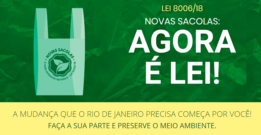 Foto - Entra em vigor nova lei sobre o uso de Sacolas Plásticas