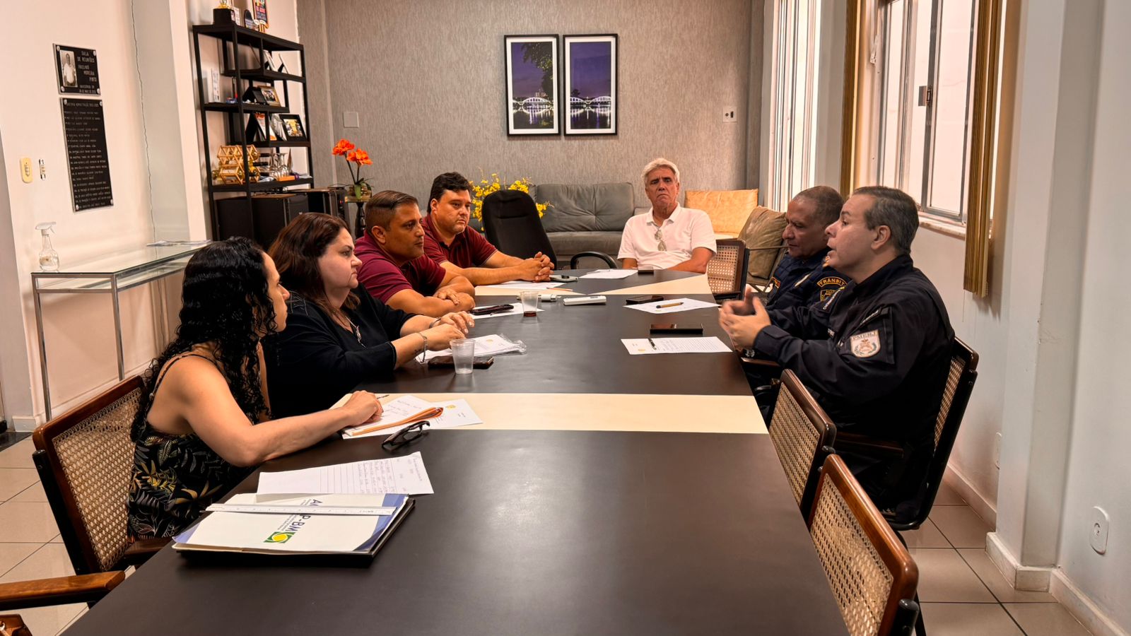Foto - Entidades participam de reunião sobre mudança da 2ª Companhia da PM para o bairro Bom Pastor.