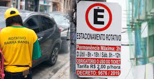 Foto - Uma das bandeiras da CDL BM: estacionamento rotativo na cidade que voltará a funcionar dia 2 de maio.