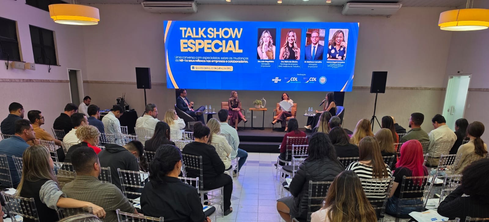 Foto - CDL BM Sebrae promovem debate sobre nova NR-1 e reforçam importância da saúde mental nas empresas